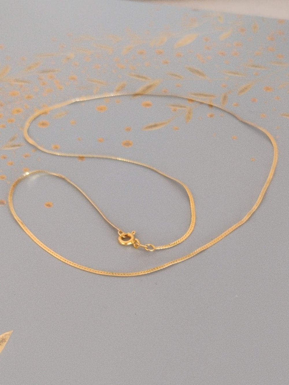 Herringbone 14 K Gold Necklace